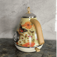 PS3013T flower painted electric kettle 1.7L retro instrument type dial