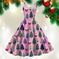 thumbnail image 2 of UngA Christmas Dresses Women 1950s Retro Sleeveless Spaghetti Strap Dresses Swing A-Line Flare Midi Party Dresses for Women,Size XXL, 2 of 5