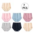thumbnail image 3 of 7pcs Bragas De Algodón Ropa Interior De Mujer De Gran Tamaño, 3 of 7