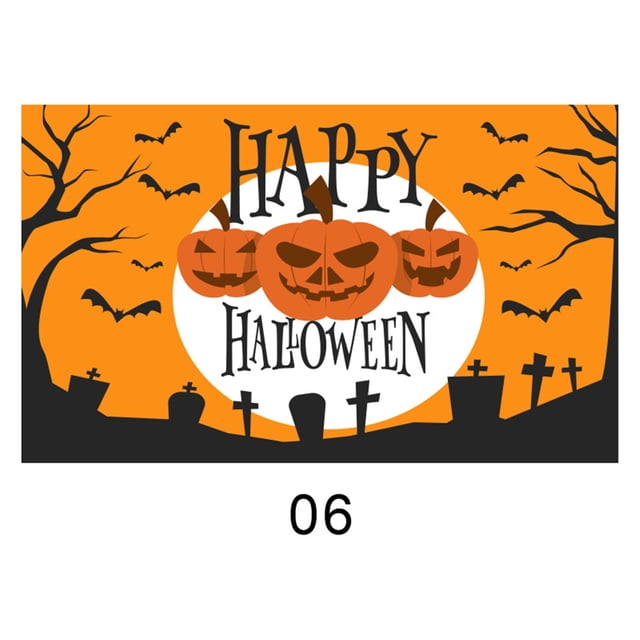 Dvkptbk Pumpkin mold Halloween Decoration Banner Party Background Halloween Background