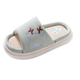 thumbnail image 2 of Willtoo Cute Bear Flax Slippers Sandals Family Set for Girls Clean Girl Aesthetic Safe Comfort Adorable and Cozy Indoor Footwear, 2 of 5