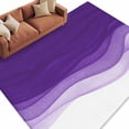 thumbnail image 2 of Purple Gradient Washable Living Room Rugs 8'x10', Watercolor Abstract Purple Gradient Water Ripples Low Pile Throw Large Area Rug Non-Slip Sturdy Edge Binding Carpet for Bedroom Dining Room Office, 2 of 9