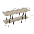 thumbnail image 3 of Modern 47.24 Inch Console Table With 2 Open Shelves For Living Room And Home Office In Rustic Grey, 3 of 9