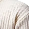 thumbnail image 5 of Men's Mock Neck Sweater Long Sleeve Ribbed Knit Slim Fit Casual Pullover Top, 5 of 9