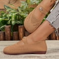 thumbnail image 3 of Women's Wide Toe Box Lightweight Walking Shoes Breathable Slip On Ballet Flat Shoe Mesh Slip On Loafers, 3 of 9