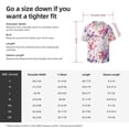 thumbnail image 5 of Gukieu Lilies Flowers Print Men's Short-sleeved Shirts, Button-down Pocket Shirts, T-shirts, Beach Vacation Travel Summer Clothing-Large, 5 of 5