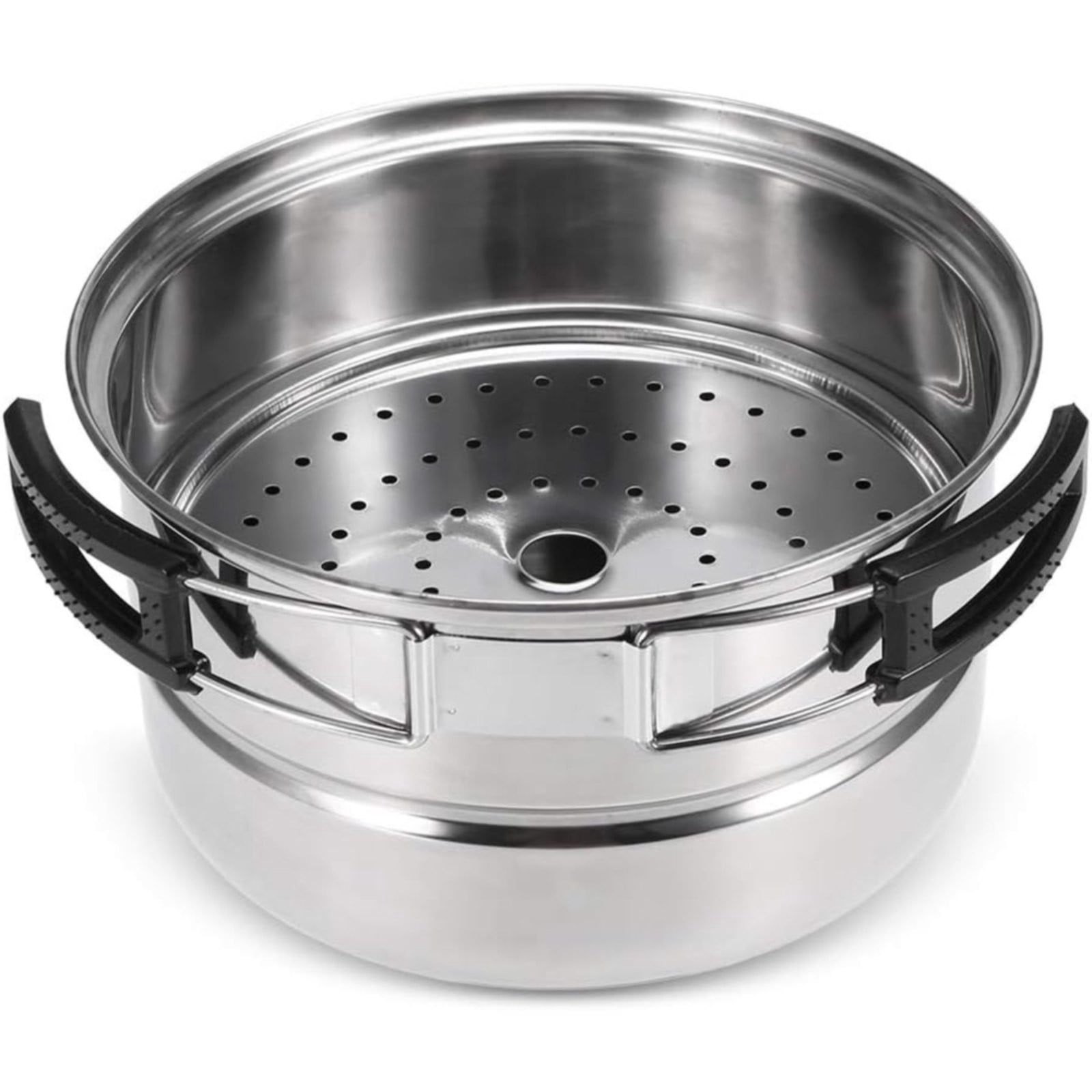 witspace 3pcs/set Stainless Steel Cookware Set Flat Bottom Frying Pan Soup Pot Milk Pot Kit Induction Cooker Cooking Pan for Home Kitchen, Dishwasher and Oven Safe