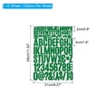 thumbnail image 2 of Kit de adhesivos de letras y números de vinilo Uxcell, calcomanías autoadhesivas para buzones, señalización verde oscuro 1224 piezas 12 hojas, 2 of 6