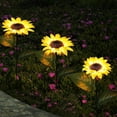 thumbnail image 5 of Estaca solar para jardín, decoración de jardín, girasol al aire libre, luces decorativas de 26 pies para jardín, patio, porche, patio trasero (paquete de 2), 5 of 5