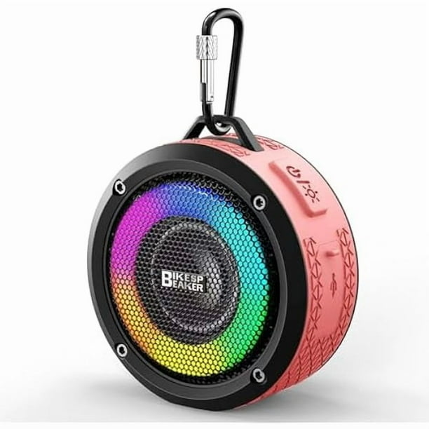 wonima11 Bluetooth Speaker with Light, Outdoor Speaker for Travel, Sports, Enhanced Bass, Dual Bass Drivers, Hands-Free Function