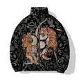 thumbnail image 4 of Abrigos de invierno para hombre Ropa para hombre moderna y versátil Estampado de bestia Parkas con estampado animal dominante Chaquetas de frío para hombre Abrigo para hombre, 4 of 4