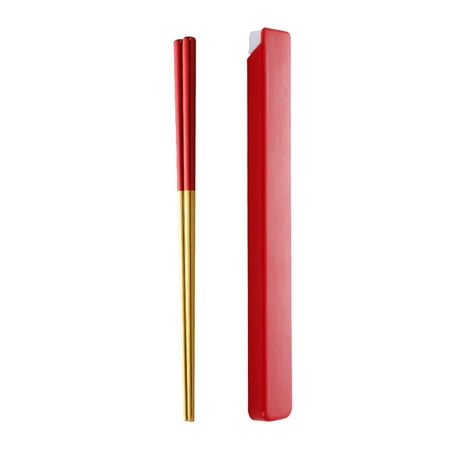 

Household 304 Net Red Stainless Steel Square Chopsticks Student Travel Portable And Double Chopsticks