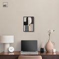 thumbnail image 3 of Interlocking Segments III Canvas Boho Geometric Art by Art Remedy, Black Frame, 10 x 15, 3 of 7