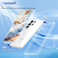 thumbnail image 6 of Dteck for Samsung Galaxy S23 Ultra Case Marble Pattern Hybrid Hard Back Soft TPU Raised Edge Ultra-Thin Shock Absorption Scratch Proof Slim Protective Case for Samsung Galaxy S23 Ultra,Cloud Sea, 6 of 7