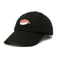 thumbnail image 5 of Dalix Shrimp Nigiri Embroidered Sushi Cotton Dad Hat Baseball Cap Adjustable Womens in Black, 5 of 5