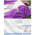 thumbnail image 6 of Purple Gold Beach Towels Oversized Super Absorbent, Abstract Flower Ombre Aesthetics Paint Lightweight Bath Towel Quick Dry Sets For Bathroom/Pool/Rv Camping/Beach Play/Gym Room/Picnic 31"x62", 6 of 8
