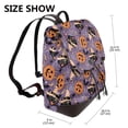 thumbnail image 2 of Disketp Vintage Halloween Black Cat Mochila de Cuero para Mujer, Bolso de Espalda Antirrobo con Estilo para Viaje, Trabajo y Uso Diario, 2 of 4