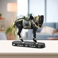 thumbnail image 6 of yotijay Horse Statue Decor Animal Figurine Crafts Desk Centerpiece Resin Horse Sculpture Black, 6 of 9