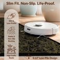 thumbnail image 6 of Design&I 3'x5' Washable Area Rug Low Profile & Durable Daily Traffic Ready Bamboo Sofa Snake Vintage Boho Damask Gothic Bird Motif Scroll for Home Office, Hallway, 6 of 7