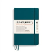 LEUCHTTURM1917 - Notebook Softcover Paperback B6+ - 123 Numbered Pages for Writing and Journaling (Ruled, Pacific Green)