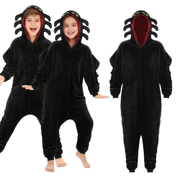 GOBWCOT Kids Onesie Pajamas Dragon Costume Children Animal Sleepwear Jumpsuit Cosplay for Boys and Girls