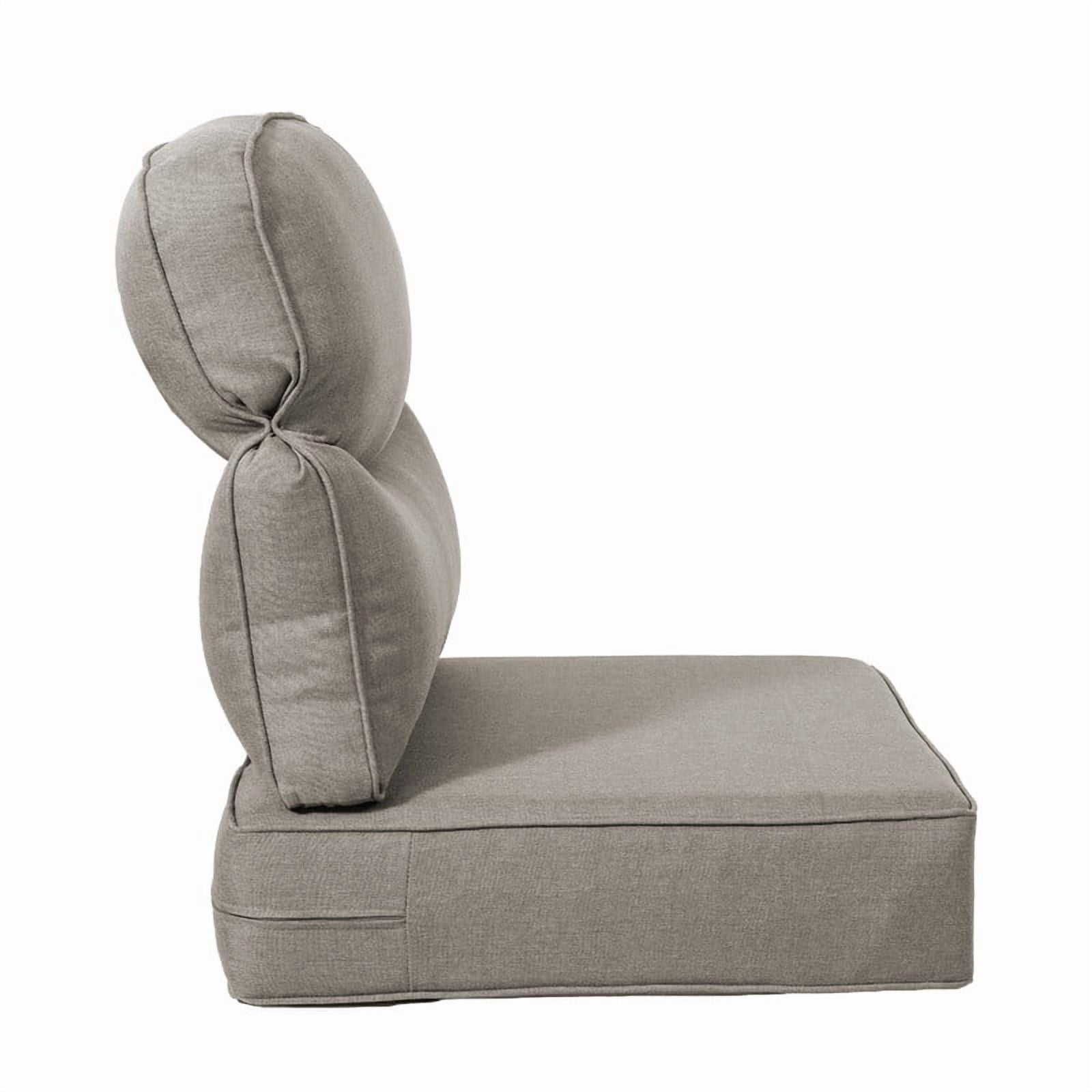 Opohoro Outdoor Deep Seat Cushion Set, 22"x24"x6", UV Resistant & Water Resistant Comfortable Furniture Cushions for Patio Sofa, Chair, Loveseat