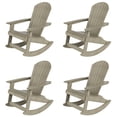 thumbnail image 3 of WestinTrends Tuscany Outdoor Rocking Adirondack Chair (Set of 4), Weathered Gray, 3 of 5