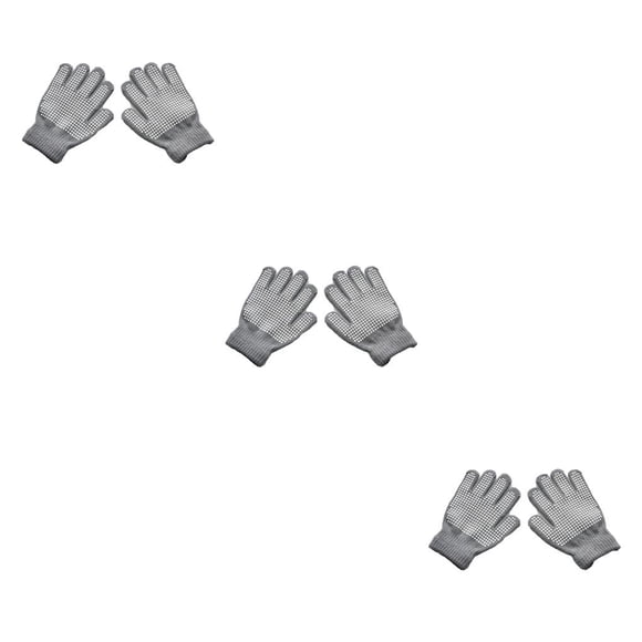 Qarigey 1 par de guantes para niños pequeños Accesorio de ropa al aire libre Cubierta de calentamiento Punto antideslizante Guantes de punto Type1 NO1