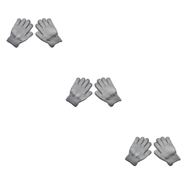 Qarigey 1 par de guantes para niños pequeños Accesorio de ropa al aire libre Cubierta de calentamiento Punto antideslizante Guantes de punto Type1 NO1