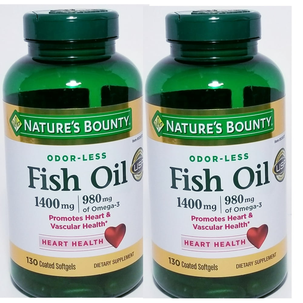 Nature's Bounty Fish Oil Omega3 1400 Mg Softgels, Odor