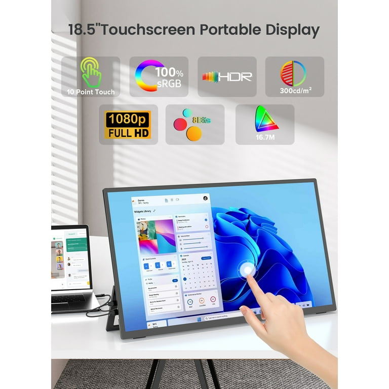 UPERFECT E6 Pro, 18.5'' FHD Lightweight Portable Touch Gaming