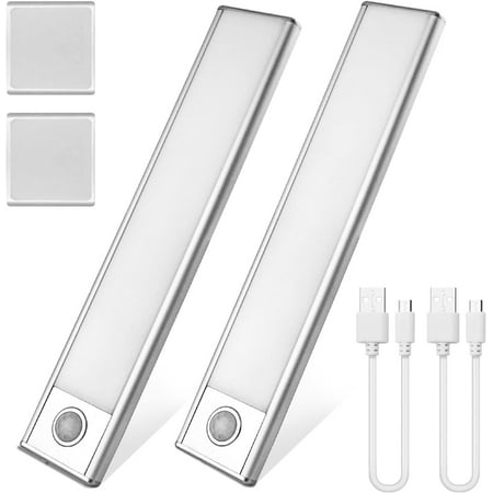 

Under Cabinet Lights Motion Sensor Closet Light 1500 Mah Usb Rechargeable Kitchen Cupboard Night Light 30-Led 20Cm/7.8Inch Battery Powered Operated Cupboard Light