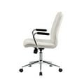 thumbnail image 3 of Boss Office Chaise Blanche avec Accoudoirs Chromés, 3 of 4