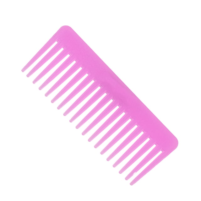 Styling Hair Comb Light Weight Portable Small Useful Barbershop Tools Multi-functional Wide Tooth Candy Color Modelling Supply Rose Red