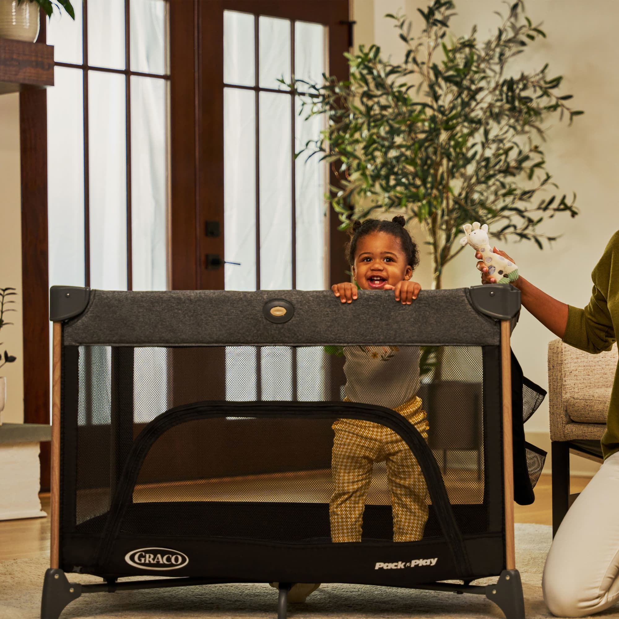 Graco Pack n' Play Close2Baby Seat Lux Playard, Milan Black photo 5