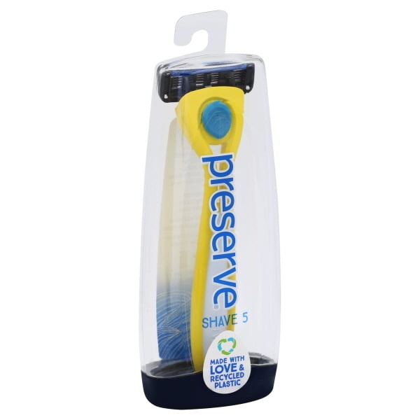 Preserve Shave 5 Five Blade Refillable Razor, Made from Recycled ...