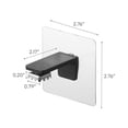 thumbnail image 7 of Yamazaki Home Traceless Adhesive Magnetic Soap Holder, Black, ABS Plastic, Supports 0.55 pounds, Adhesive, No Assembly, 7 of 7