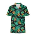 thumbnail image 6 of Summer Hawaiian Shirts for Women Basic Collared Tee Shirt Coconut Palm Hawaii Style Tunic Blouses Button Down Short Sleeve Blouses Beach Shirt Tropical Shirts Loose Flowy Vacation Clothes, 6 of 6