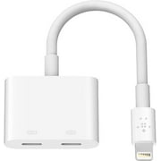 Belkin Rockstar Audio + Charge - Lightning Cable & iPhone Charger Adapter - Audio Phone Charger - Compatible W/ iPhone 14, iPhone 13, iPhone 12 & All Models W/ Lightning Port