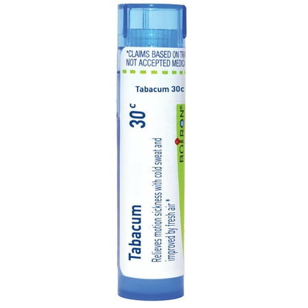 Boiron Tabacum 30C, Homeopathic Medicine for Motion Sickness With Cold Sweat And Improved By Fresh Air, 80 Pellets