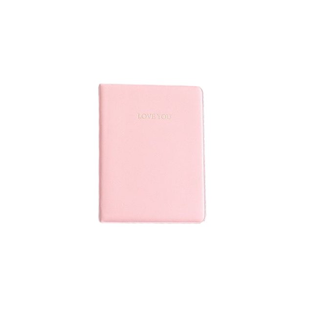 Injueey Álbum de fotos, álbum de recortes, ambientes de fiesta de bebé, portafotos, colección de sellos transparente Visible, libro, Almacenamiento y organización del hogar Rosado 5 pulgadas