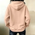 thumbnail image 4 of Women's Retro Stripe Hoodie Pullover Long Sleeve Colorful Casual Sweatshirt Top, 4 of 5