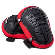 Safe Handler Professional Knee Pads with Heavy Duty Foam & Gel, Red/Black