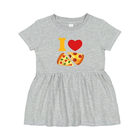 Inktastic I Love Pizza Girls Baby Dress