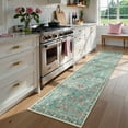 thumbnail image 3 of Moynesa 2'x6' Insect Hallway Runner Rug Washable Kitchen Runner Soft Bug Accent Carpet Runner for ‎Laundry ‎Bathroom Bedroom Entryway Stain Resistant Non Slip, Light Green, 3 of 11