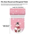 thumbnail image 6 of SEANATIVE Christmas Holly Toilet Tank Cover Xmas Snowman Toilet Lid Cover and Tank Lid Cover 2 Piece Toilet Cover Seat Toilet Seat Cover Machine Washable, 6 of 7
