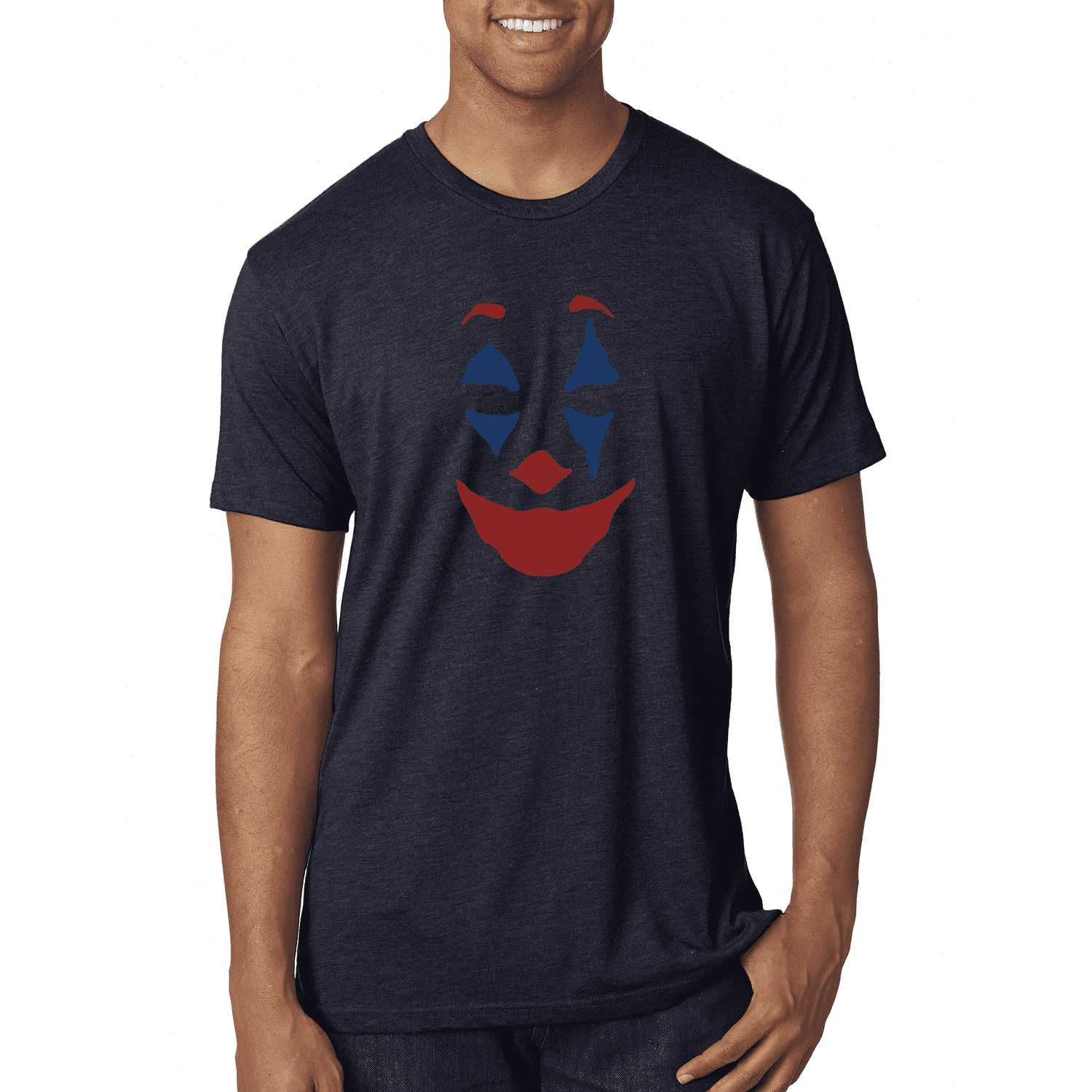 Wild Bobby Joker Clown Face Mens Premium T Shirt Walmart Com Walmart Com