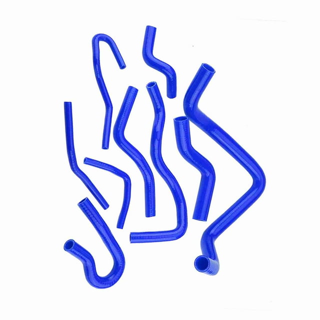 Silicone Radiator Hoses, 9pcs Silicone Auto Radiator Hose Kit Replacement for D15 D16 SOHC EG EK 1992-2000