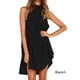 thumbnail image 5 of Minnieouse Vestido de tiras Traje de verano con cuello halter Exquisito Cuello Dulce regalo Elegancia Diseño elegante Ropa de mujer Vestidos Negro L, 5 of 6