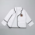 thumbnail image 5 of XUNZOO Big Girls Girls British Winter School Uniform Long Sleeves Shirt Blazer Suit with Mini Skirt White 150, 5 of 5